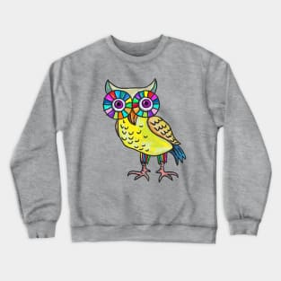 Rainbow Owl Crewneck Sweatshirt